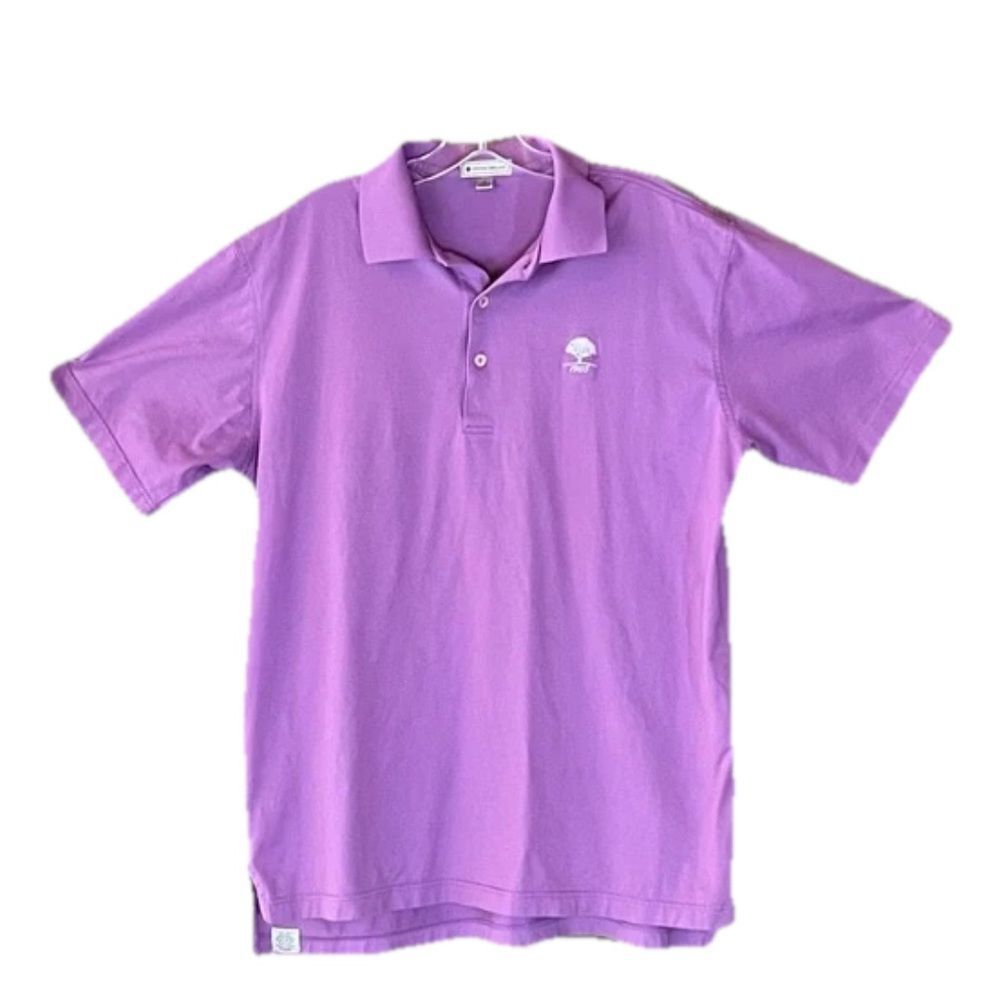 Peter Millar Size M Men’s Purple Short Sleeve Golf Polo